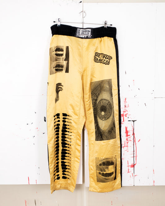 Gold & black boxing pants - size M/L
