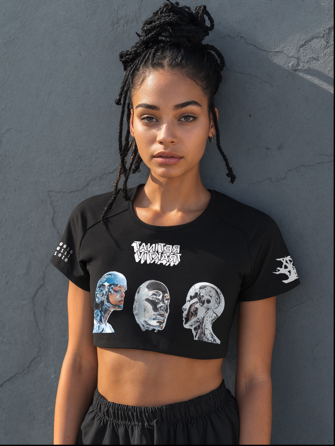 T-shirt Crop Cyborgs - Taille L