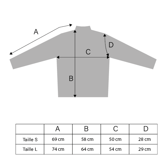 Veste de travail japonaise Oni 05 - Tailles S et L