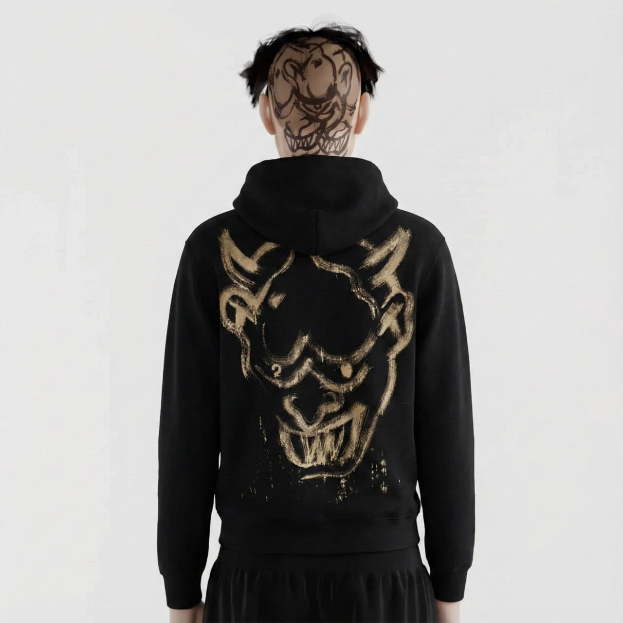 Hoodie Oni peint - Taille M