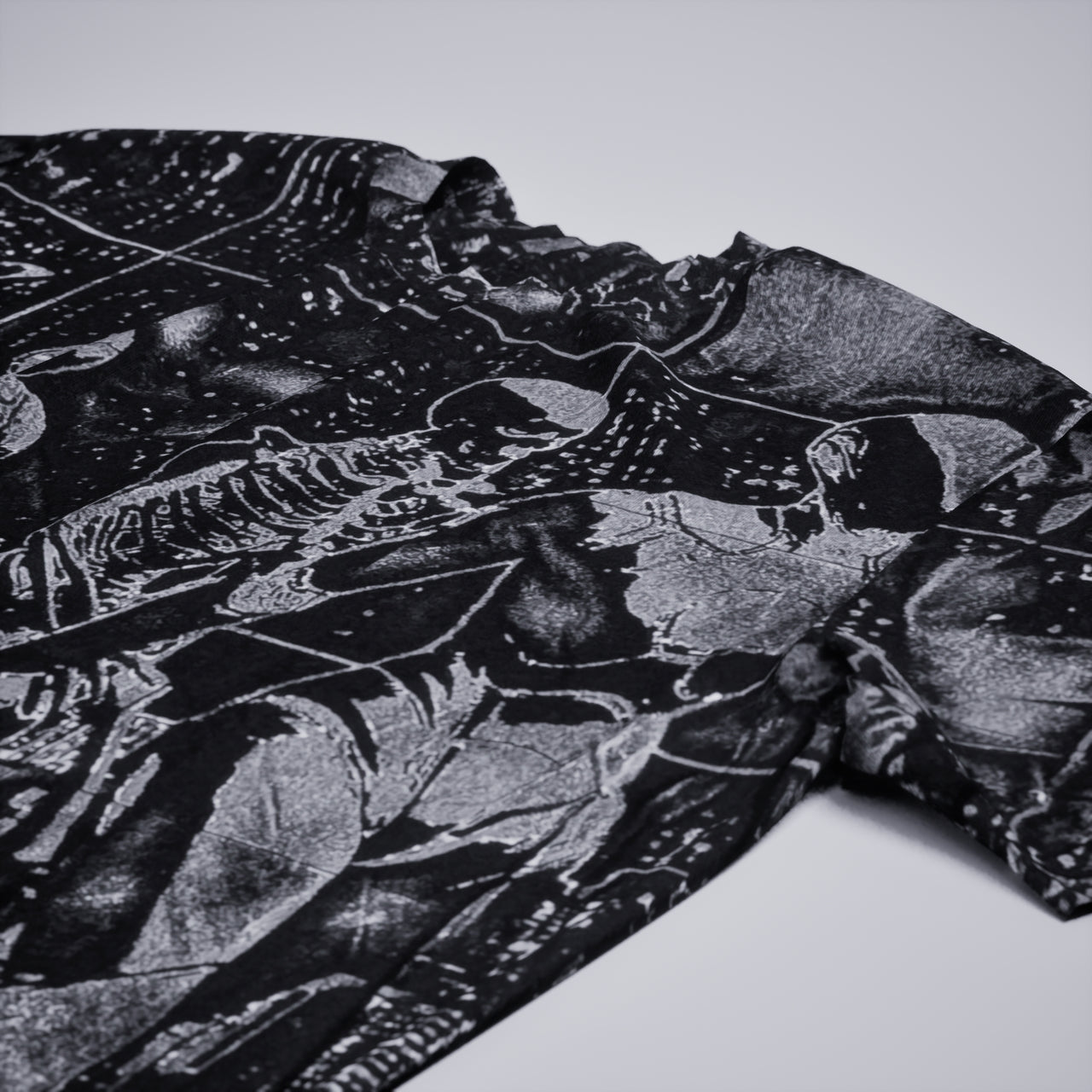 T-shirt peint Robot city - Tailles L->2XL