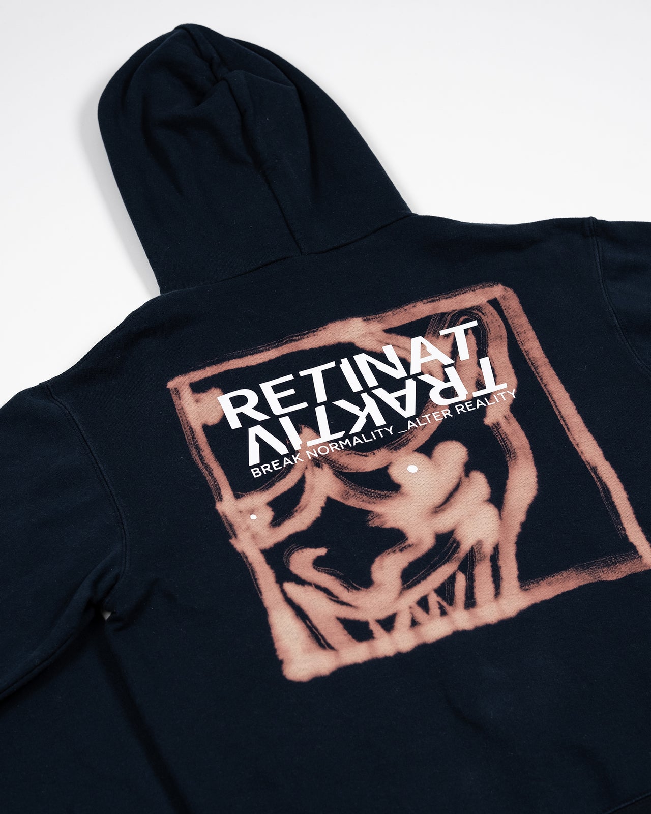 Hoodie peint Oni "Box" - Taille L