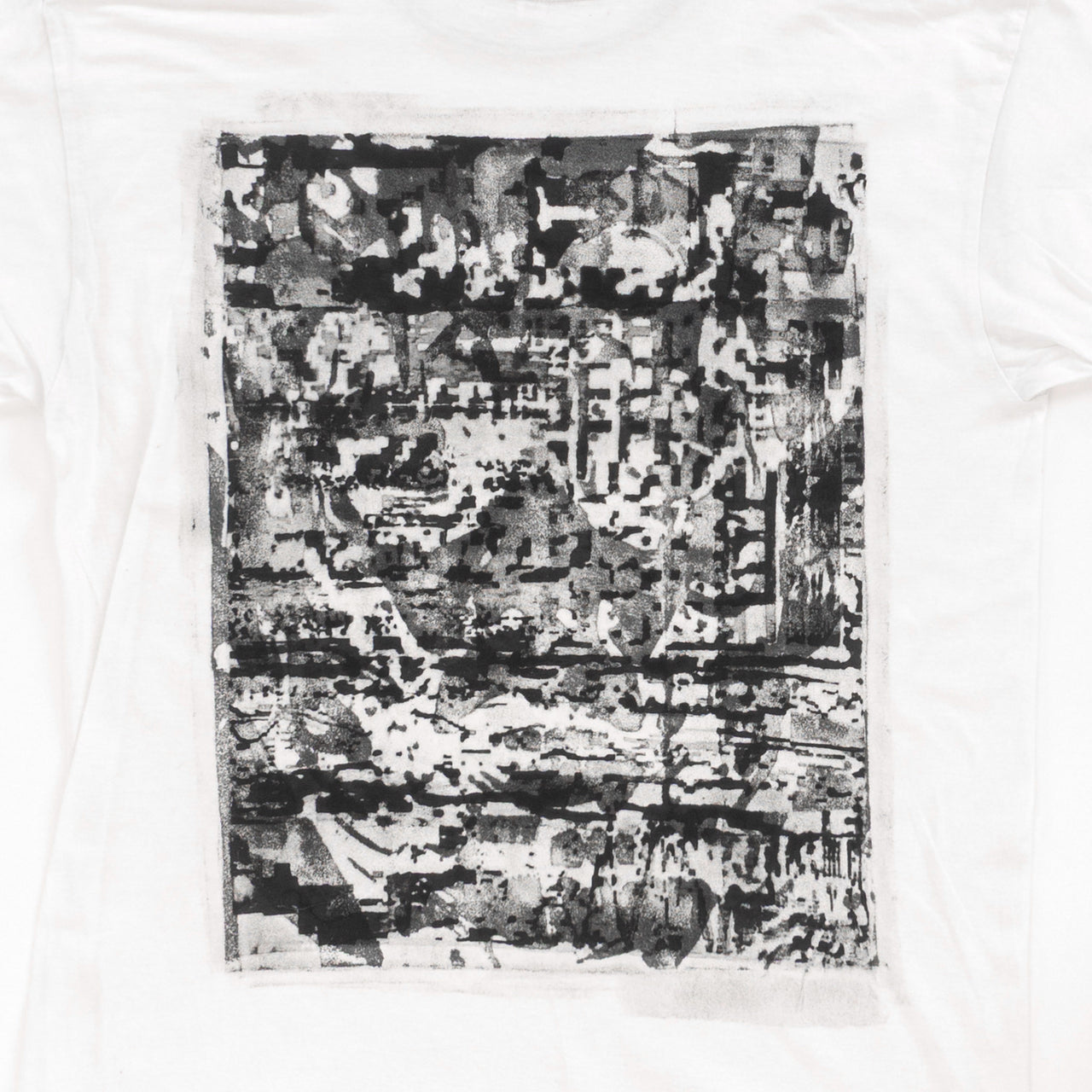 tshirt imprimé en serigraphie abstrait