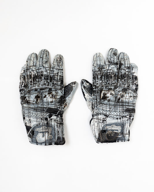Laser Engraved Leather Gloves 02 - XL