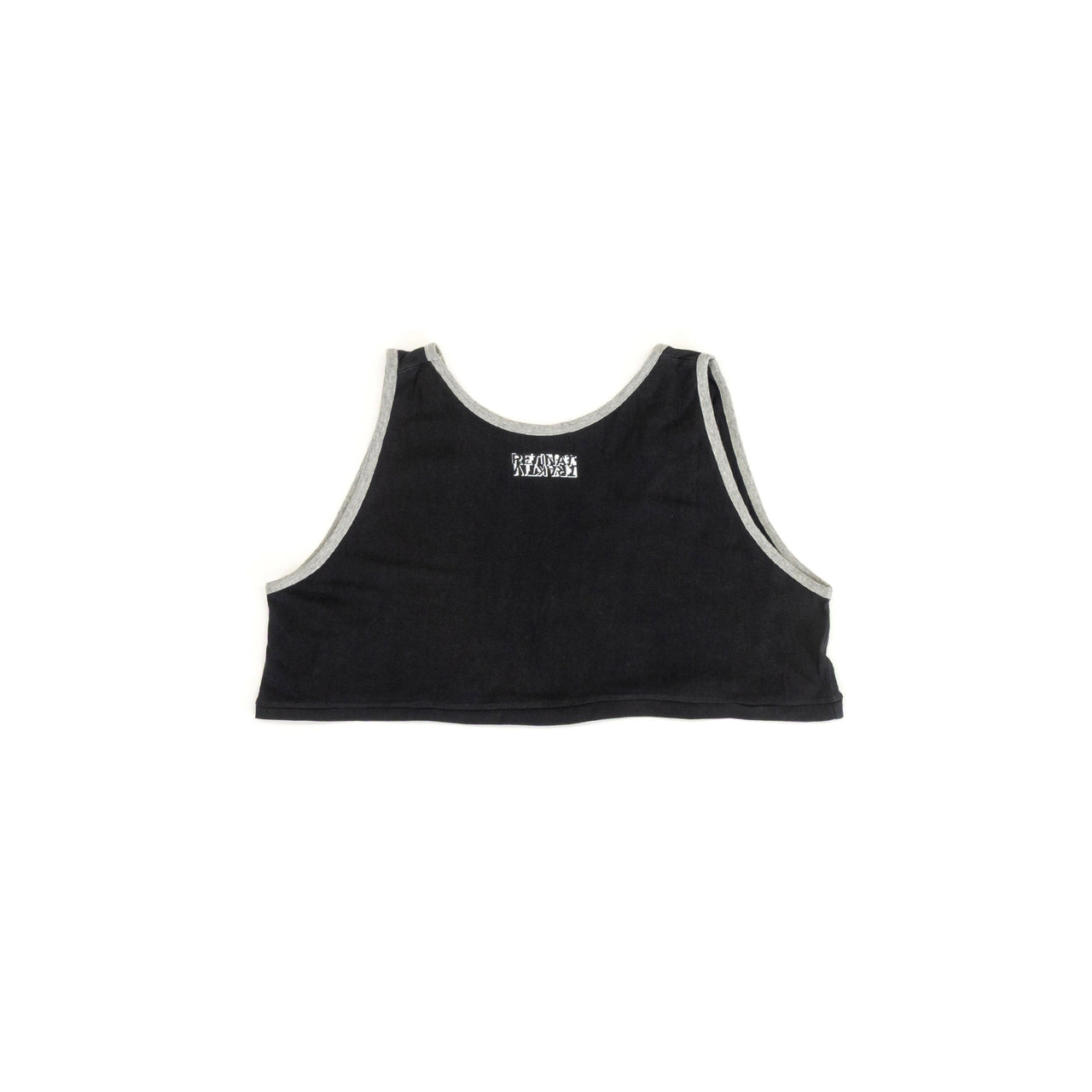 maillot crop upcyclé techno