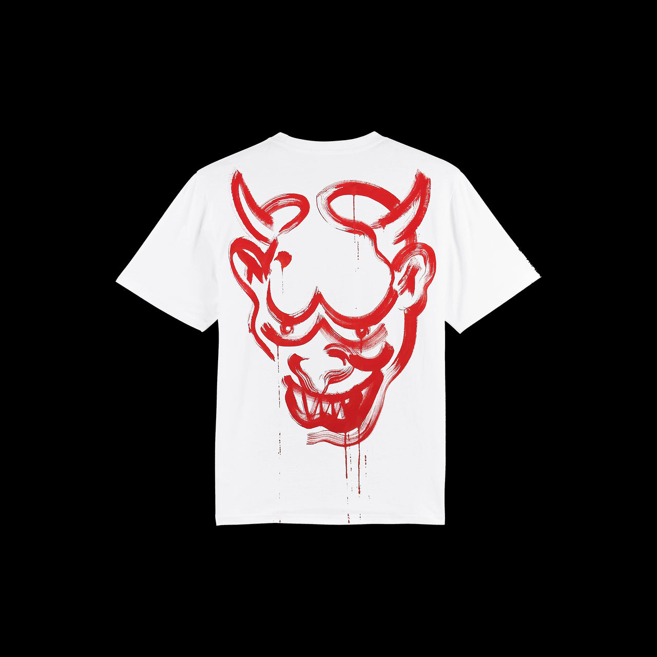 T-shirts Oni peint blanc