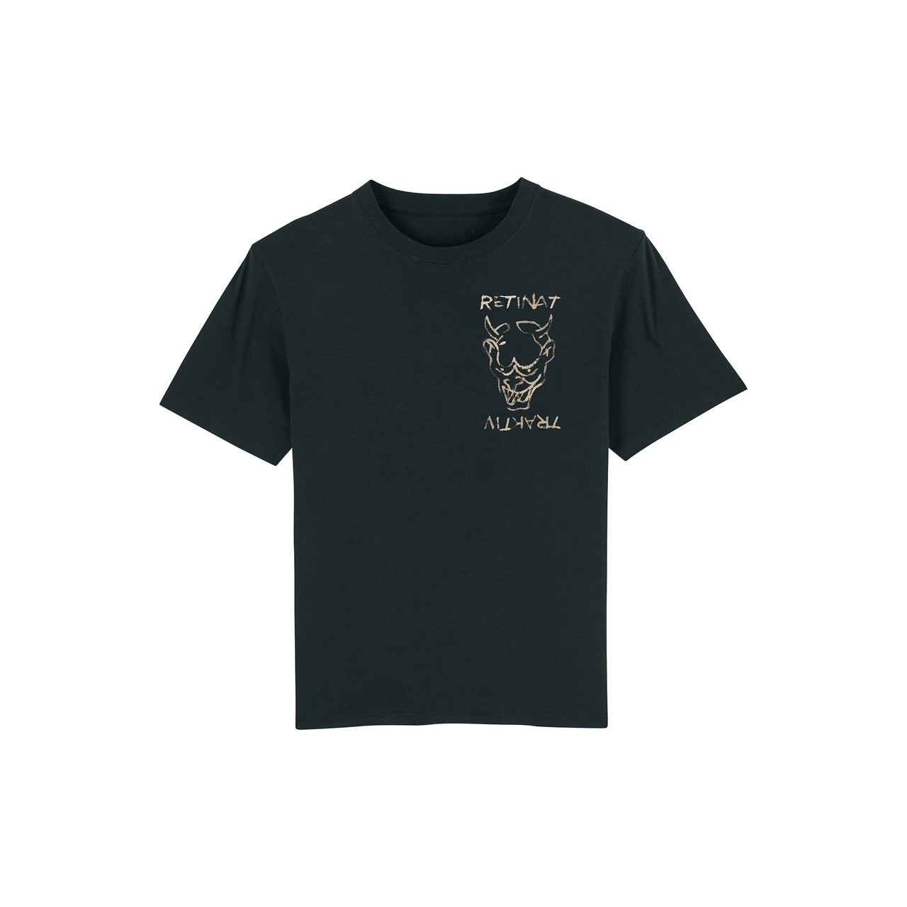 T-shirts Oni peint noir