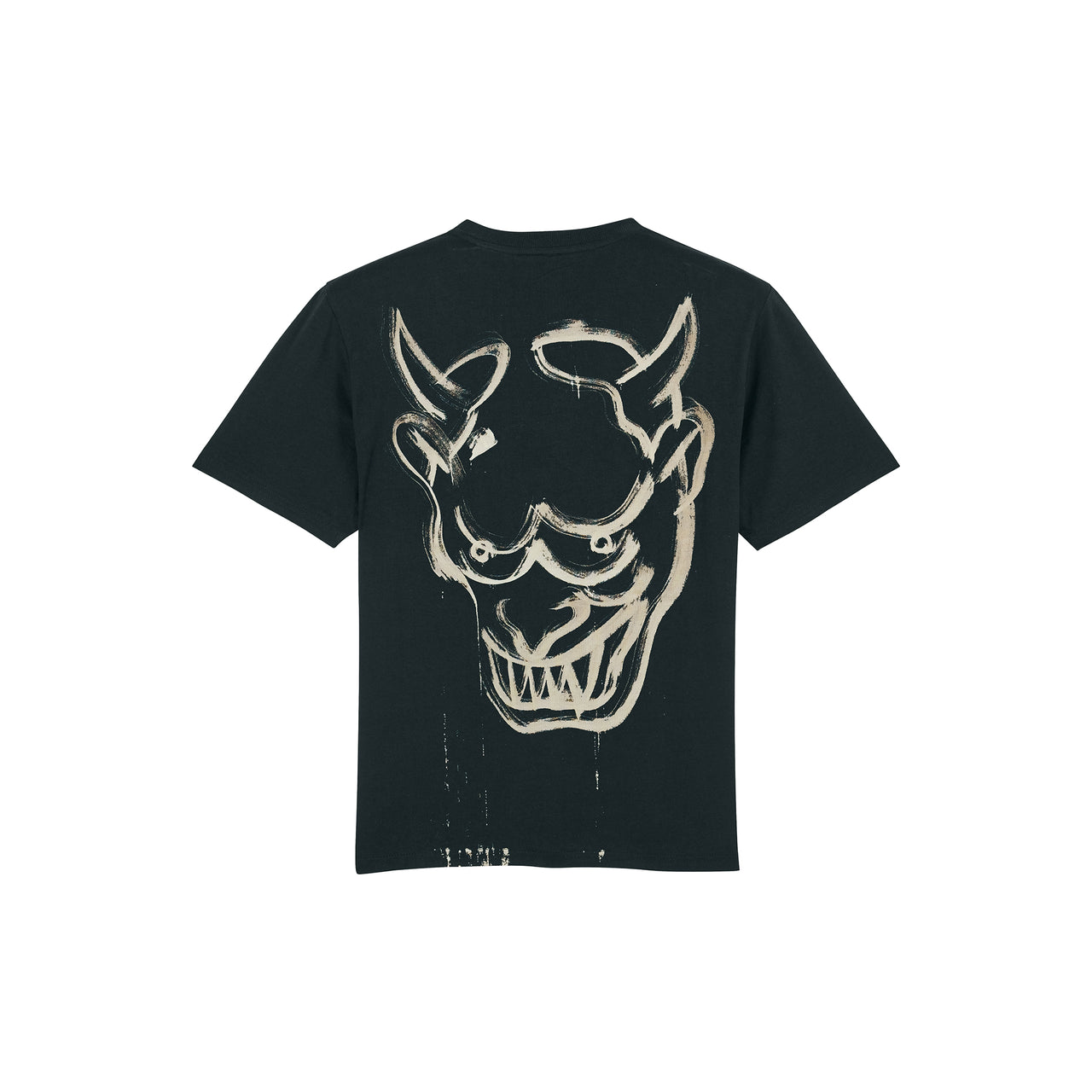 T-shirts Oni peint noir