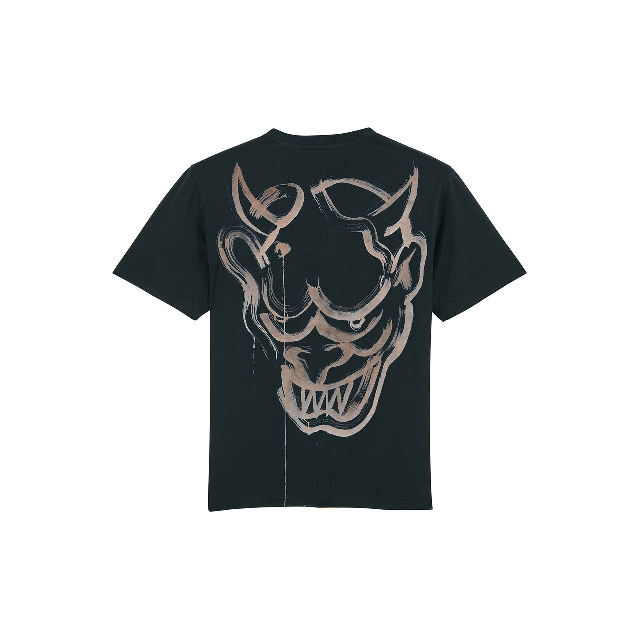 T-shirts Oni peint noir