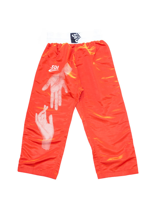 Floating Hands Red Boxing Pants - M