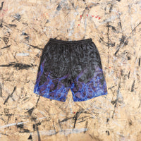 Thumbnail for shorts custom avec flammes et peinture