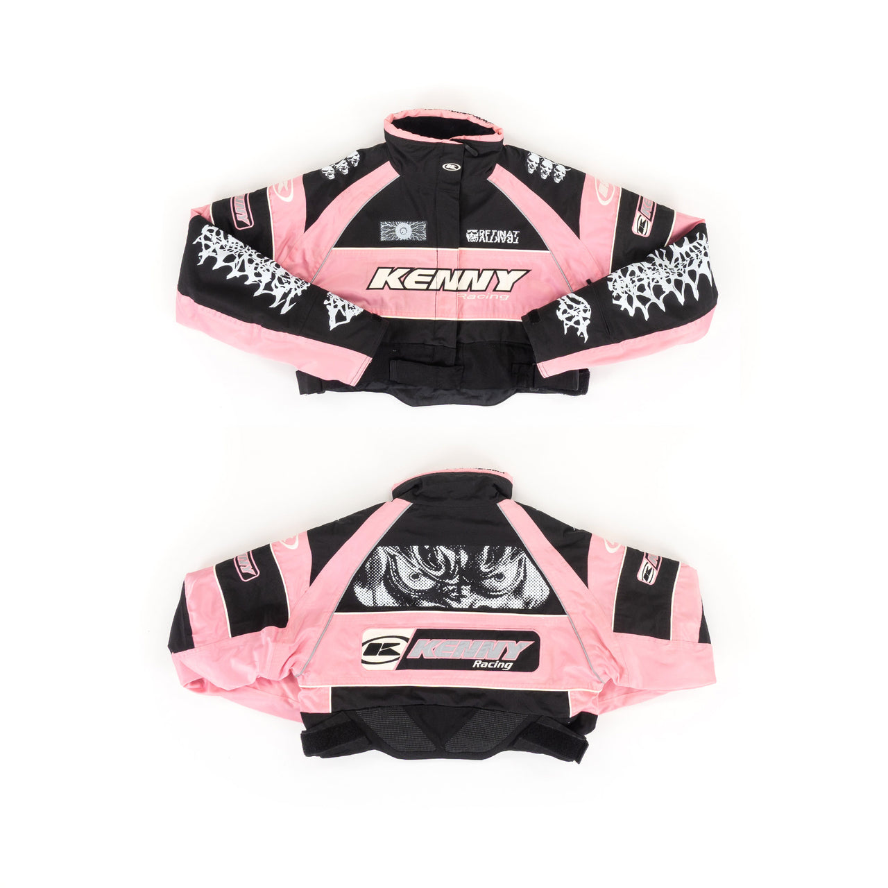 veste moto crop designer upcyclée