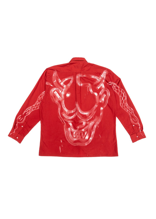 Painted Oni Red shirt